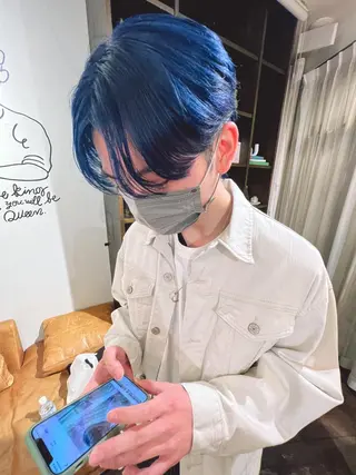 カラー メンズ sava所属・🌈ケアブリーチ🌈 おぐまなつきのヘアスタイル