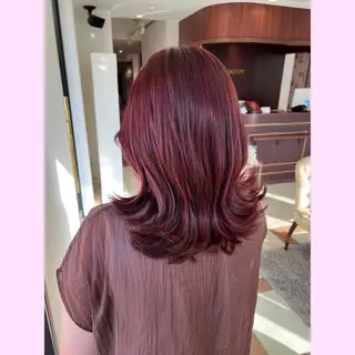 ミディアム 岐阜グレージュカラー 韓国ヘアLinaのヘアスタイル