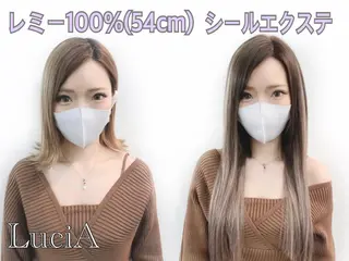 ロング カラー ヘアアレンジ LuciA/エクステ カラーのヘアスタイル