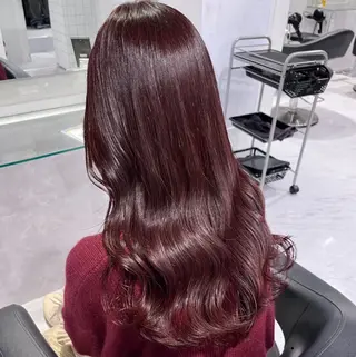 ロング カラー 🫧うる艶トレンド 🫧透明感カラーのヘアスタイル