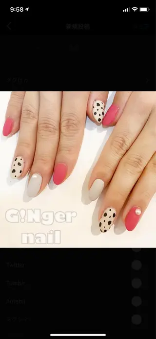 ネイル GINGER NAIL所属・代々木 GINGERNAILのネイルデザイン