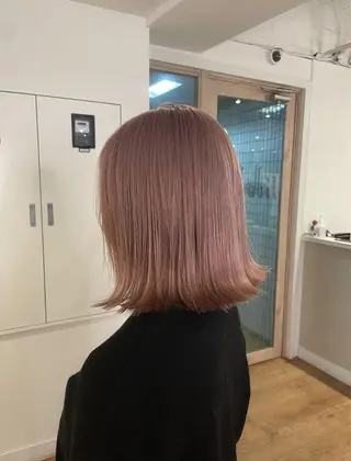 ミディアム カラー 🇰🇷ハイトーン× 韓国レイヤー레이어드のヘアスタイル