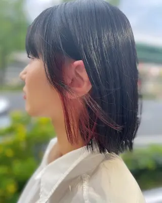 ミディアム カラー 🐶ひかる🐶 JILLSTUDIOのヘアスタイル