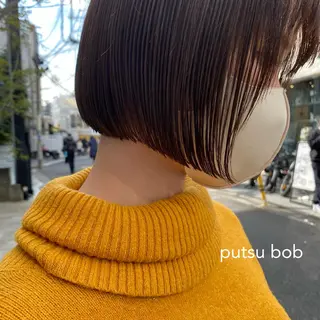 ショート カラー センターパート/ 暖色カラーayuのヘアスタイル