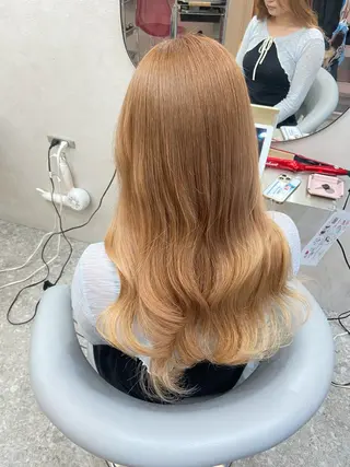 ロング カラー 新宿/韓国ヘア 中明度カラー/かやのヘアスタイル