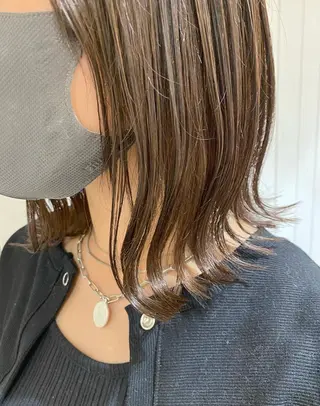 ミディアム 🫧顔周りカット 🫧樫村優香のヘアスタイル