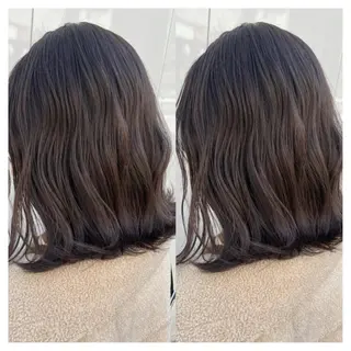 ミディアム カラー 村山 茉衣のヘアスタイル