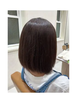 ショート パーマ Honoka✨️ 透明感＆艶カラー✨️のヘアスタイル