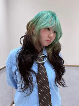 ロング カラー ハイトーンカラー🫧 🥣KYOKAのヘアスタイル