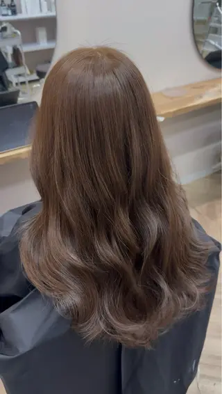 ロング ブリーチ/透明感 岡山駅/のりまきのヘアスタイル