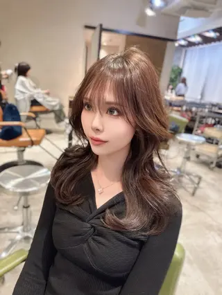 セミロング kiti SAKAE所属・のり/顔まわり/韓国 /レイヤーカットのヘアスタイル