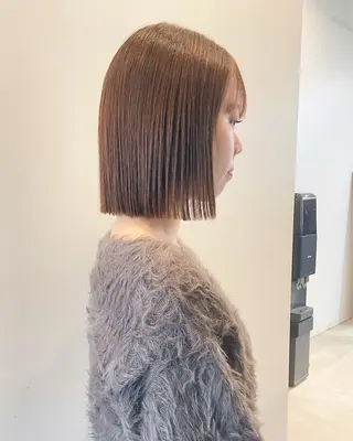 ショート カラー ボブ／パーマ指名 No. 1🍃れんとのヘアスタイル