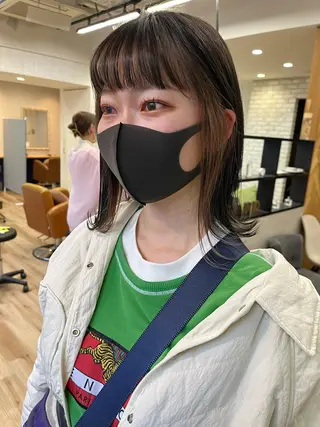 ミディアム カラー パーマ Riposo.所属・✨艶髪✨ 奈須晴香のヘアスタイル