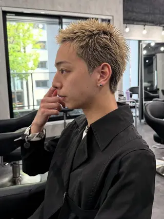 メンズ 🔥ダブルカラー🔥 艶カラー/近澤✂︎のヘアスタイル