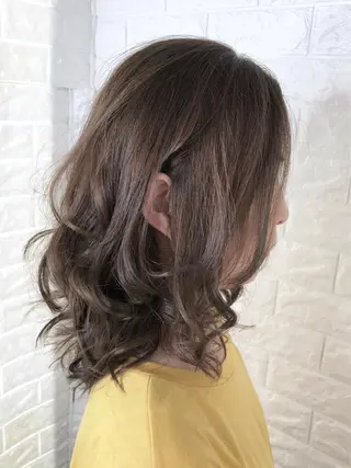 ミディアム 縮毛矯正/髪質改善 主税巧一のヘアスタイル