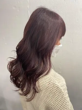 セミロング カラー ヘアアレンジ DANY🦋名駅✂︎ 艶髪/透明感カラーのヘアスタイル