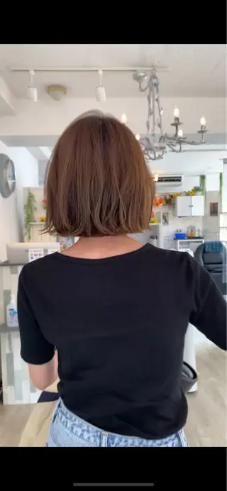 ショート パウダーテラ所属・槇 あかねのヘアスタイル