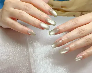 ネイル Kaka_ パラジェル、長さだしのネイルデザイン