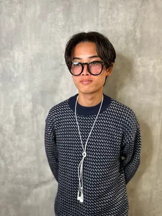 ショート パーマ メンズ become men's hair 名駅店所属・名駅/フェザーパーマ 韓国ヘア/森岡のヘアスタイル