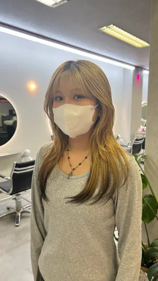 セミロング Hz/金子 亮/レイヤーカットのヘアスタイル