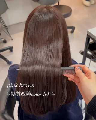 ロング カラー 透明感カラー🩰🤍 髪質改善🪄/伽音のヘアスタイル