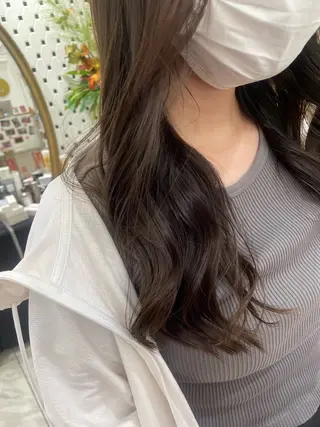 セミロング 韓国風パーマ/ヘア セット/店長みづきのヘアスタイル