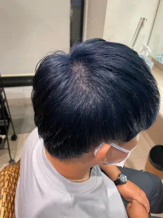ショート カラー メンズ 白取 星矢のヘアスタイル