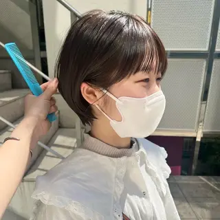 ショート カラー 🍒暖色カラー🍒 渋谷/YUUのヘアスタイル