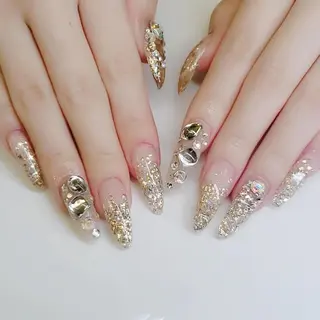 ロング ネイル クロキ 。のネイルデザイン