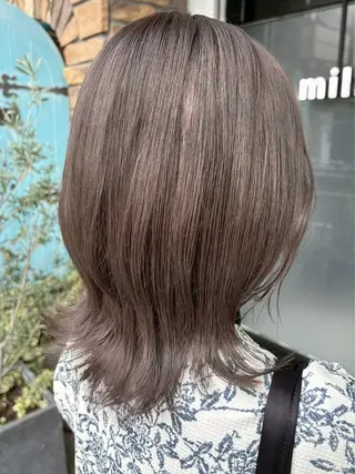 セミロング カラー ハイトーン/韓国風/ 艶髪/吉祥寺のヘアスタイル