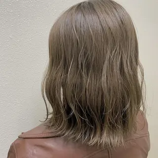 ミディアム カラー 髪質改善色素改善特化 keiのヘアスタイル