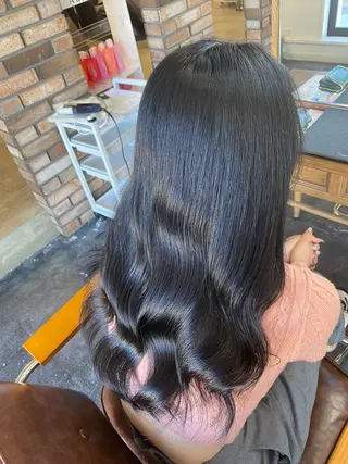 ロング カラー setup りこのヘアスタイル