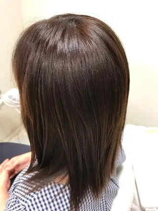 セミロング カラー 藤田 聖矢のヘアスタイル