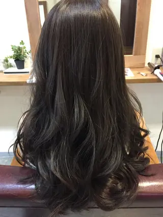 ロング カラー 透明感/ 美髪矯正/田中恭のヘアスタイル