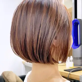 ショート まとまるボブ/縮毛矯 生🌿あおい✨のヘアスタイル