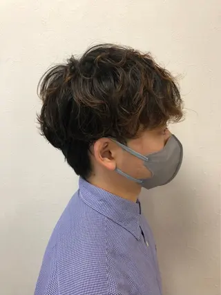 パーマ メンズ 北島 ゆりあのヘアスタイル