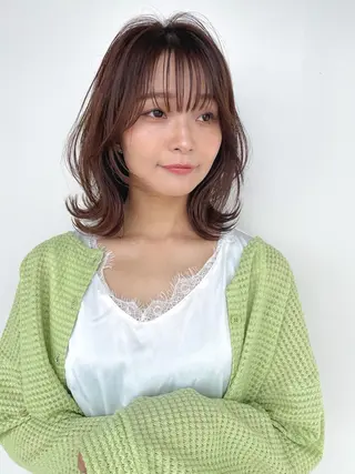 ミディアム shel津山の手店所属・似合わせカット✂️ 稲垣亮平のヘアスタイル