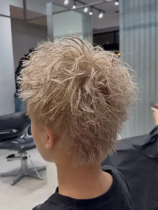 ショート カラー メンズ fifth shibuya所属・fifth 菅崎愛斗のヘアスタイル