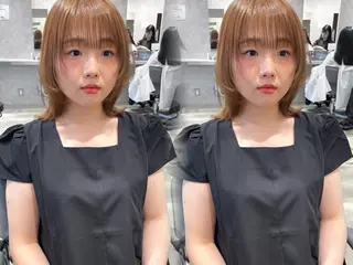 ミディアム erina🍑新宿/ 艶カラー/レイヤーのヘアスタイル