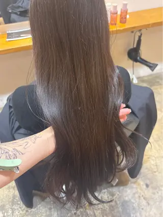 ロング カラー RIN／韓国ヘア レイヤーカットのヘアスタイル