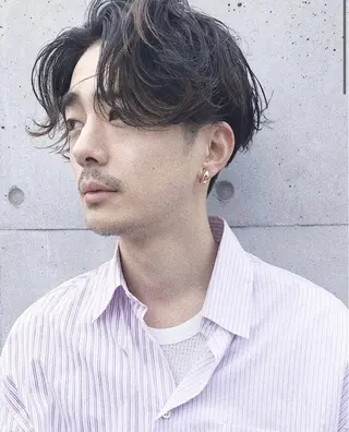 パーマ メンズ ブリーチ/パーマ ／まなみ🤍のヘアスタイル