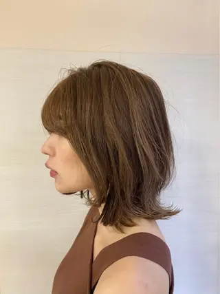 ミディアム カラー 野田 聖輝のヘアスタイル