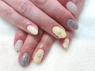 ショート カラー パーマ ヘアアレンジ メンズ キッズ ネイル マツエク・マツパ feey ⁑erinaのネイルデザイン