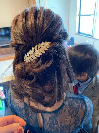 ミディアム ヘアアレンジ 久保 めぐみのヘアスタイル