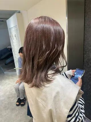 ミディアム カラー ヘアアレンジ ボブ /ニュアンス/ satomi🧸💖のヘアスタイル