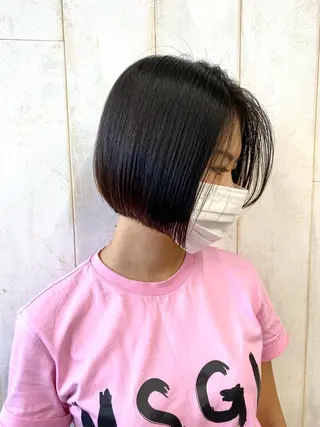 ミディアム カラー パーマ ヘアアレンジ Riposo.所属・✨艶髪✨ 奈須晴香のヘアスタイル