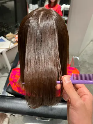 ミディアム 堀江 /木下椋麻のヘアスタイル