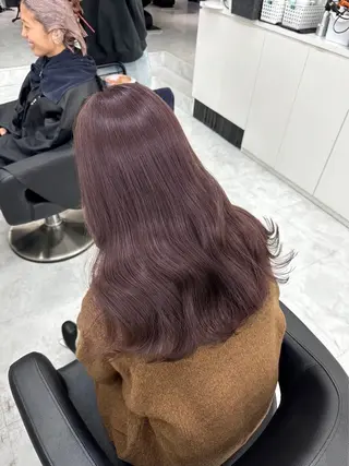 ロング カラー 🎀暖色/ラベンダー /paru🤍のヘアスタイル