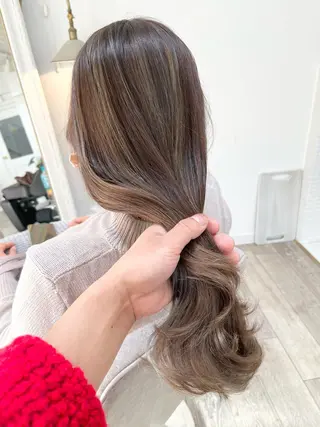 ロング 前髪&顔周りカット/ 韓国レイヤー/シバタのヘアスタイル