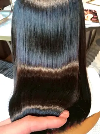 ロング カラー Leverage広尾所属・上質で綺麗な白髪染め 🌿透明感カラーのヘアスタイル